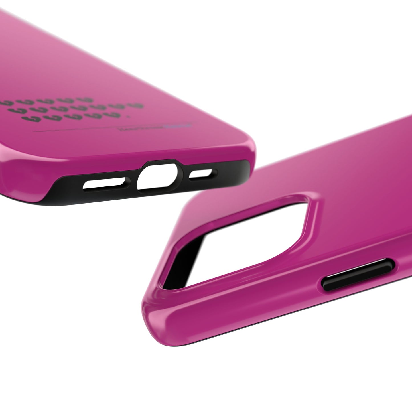 Hieroglyph Heartbreak Haiku Tough Phone Cases (hot pink)