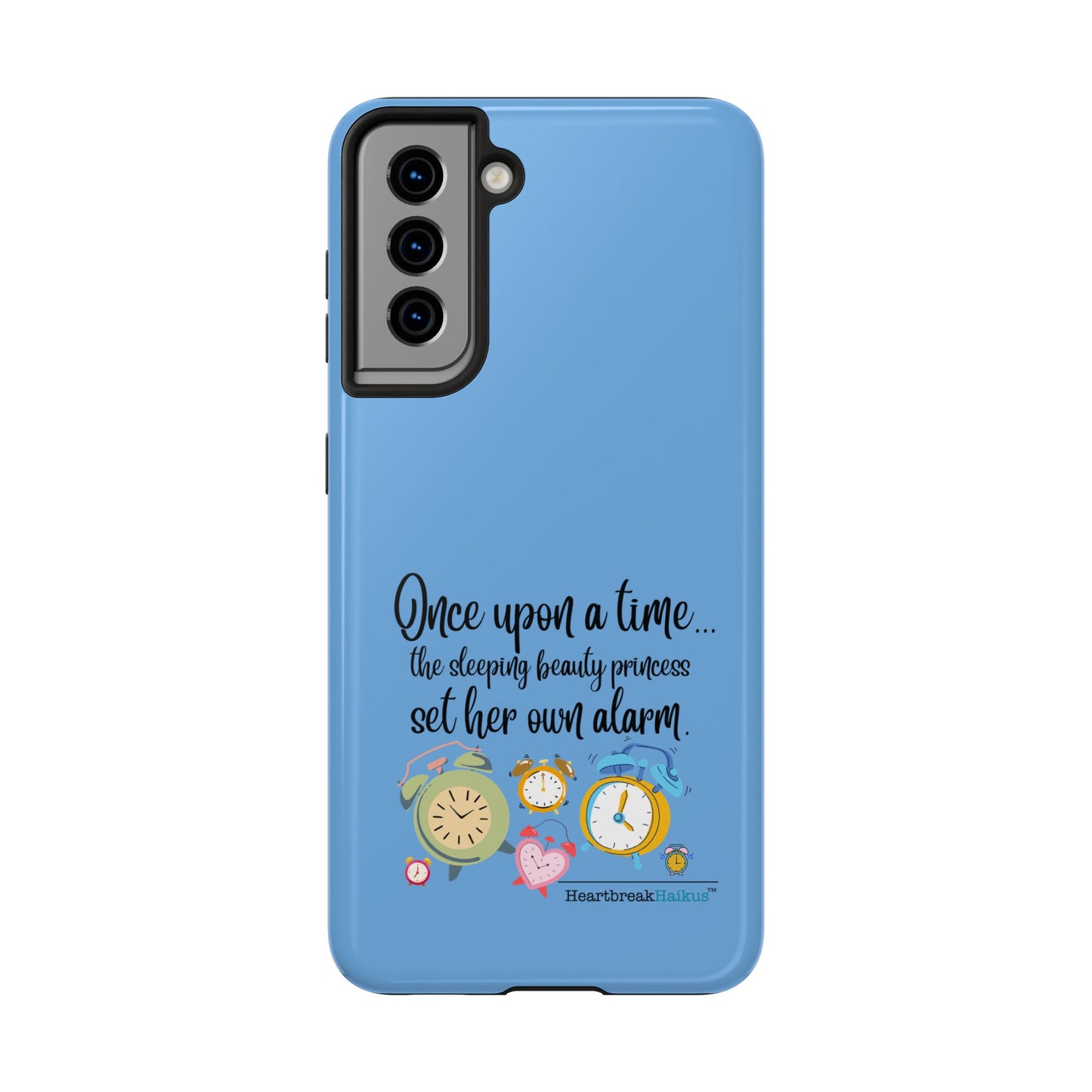 Sleeping Beauty's Alarm Tough Phone Cases (light blue)