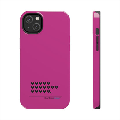 Hieroglyph Heartbreak Haiku Tough Phone Cases (hot pink)