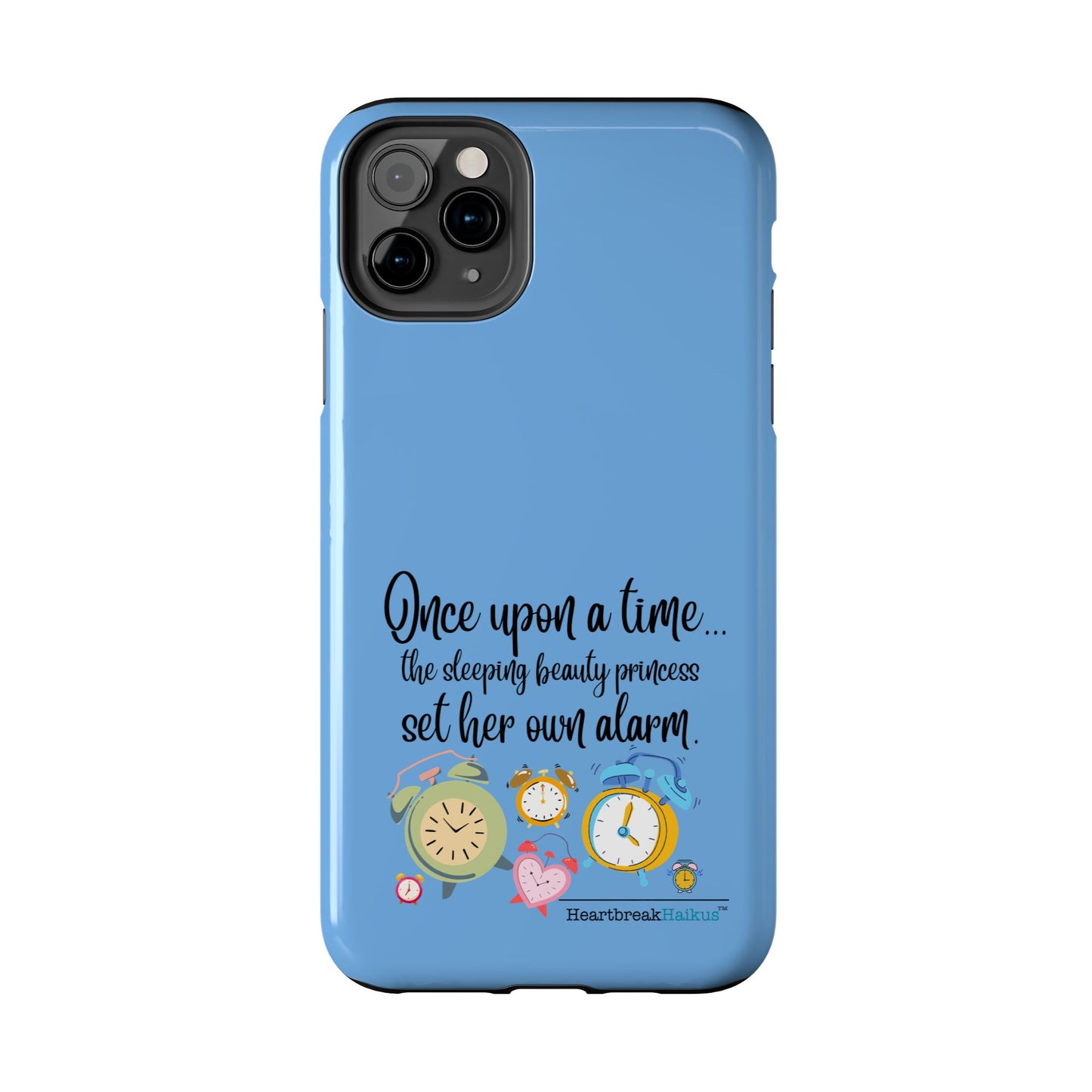 Sleeping Beauty's Alarm Tough Phone Cases (light blue)