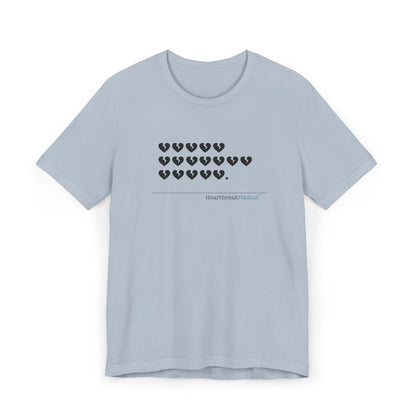 Hieroglyph Heartbreak Haiku. Unisex Jersey T-Shirt  (lightweight)